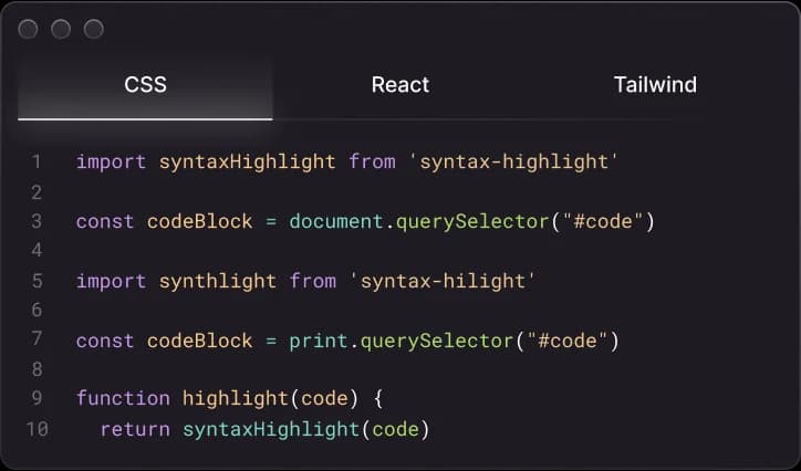 Good example of well written code